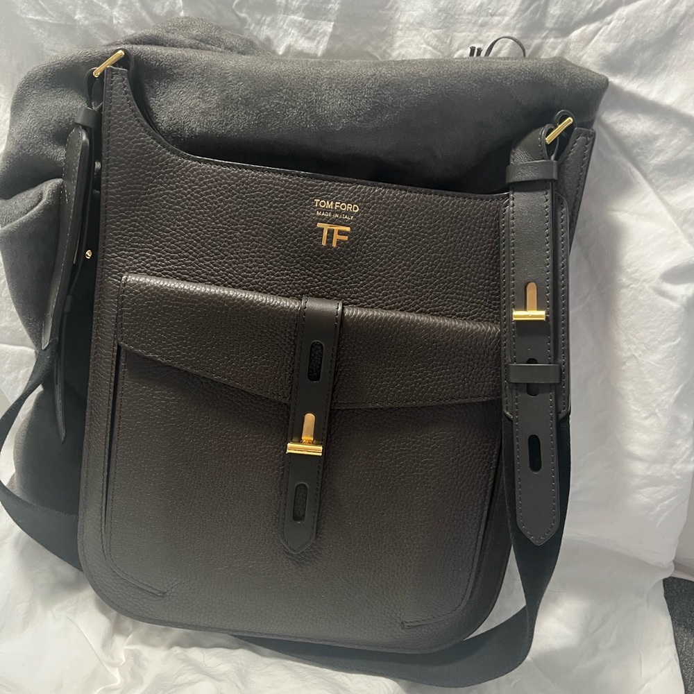 Tom Ford Chocolate Brown Crossbody Bag